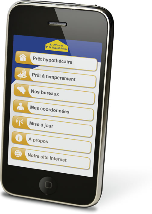 Application mobile gratuite de l'Office du Prêt Hypothécaire (ODPH) pour iphone et ipad